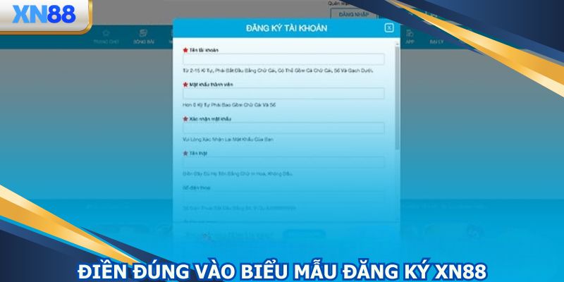 Điền đúng chuẩn để mở khóa thế giới giải trí 